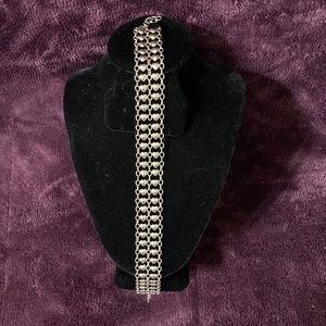 Sterling Silver double heart bracelet